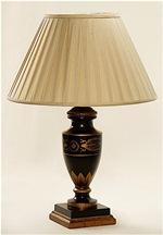 ALEXANDERS  32 CM GOLD/BLACK AMPHORA LAMP